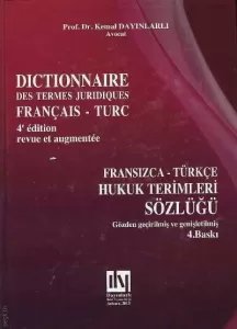 Hukuk Terimleri Sözlüğü (Fransızca – Türkçe)