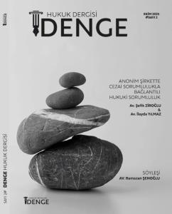 Denge Hukuk Dergisi Kasım 2025 Sayı 2